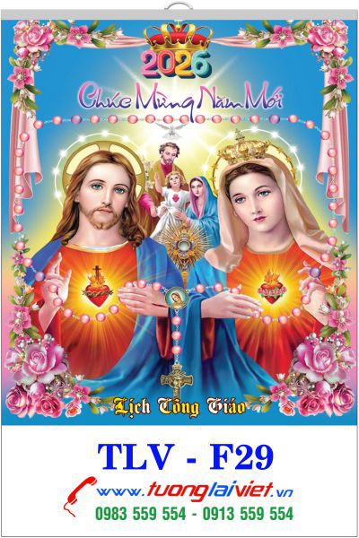 In Lịch nẹp thiếc Lịch Công Giáo