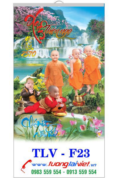 In Lịch nẹp thiếc Xuân An Lạc