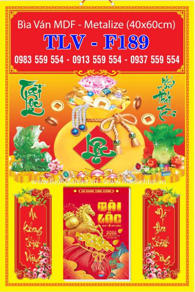 Mẫu Bìa lịch treo tường Túi Vàng Tài Lộc