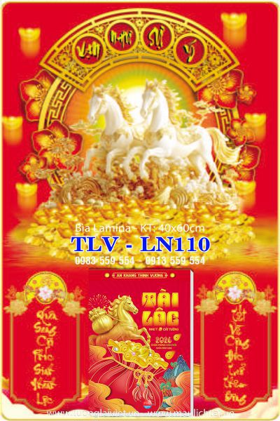 Mẫu Lịch gỗ treo tường laminate Khai Xuân Đại Cát