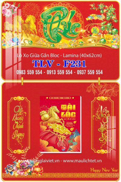 Mẫu Lịch gỗ treo tường laminate Phúc Xanh